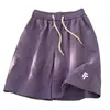 Pantalones Cortos Deportivos de Seda de Hielo Frescos de Secado Rápido Unisex Pantalones Casuales Ins Versátiles de Verano Sueltos de Cinco Puntos para Hombre