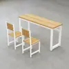 Mesas e Cadeiras Aula de Treinamento Mesa de Estudo Aula de Reforço Escolar Cursinho Canto Arredondado Mesa e Cadeira Dupla Alunos do Ensino Fundamental e Médio e Crianças