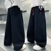 Pantalones de chándal holgados de pierna ancha para niños 2026 Nuevo Primavera/Otoño Algodón Casual Pantalones Largos Niños Medianos y Grandes Marca Moderna Pantalones Deportivos Otoño