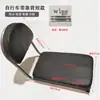 Cojín de Asiento Trasero Extendido para Bicicleta con Respaldo, Portabultos Cómodo para Dos Niños, Asiento Infantil para Bicicleta
