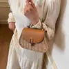 Bolso de Mano de Diseño Nicho para Mujer 2025 Moda Primavera Bolso de Hombro de Color Contrastante Casual para la Playa Bandolera para la Costa