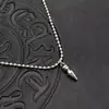 Accesorios Punk Hip-Hop Collar Pequeño de Bala Plata Tailandesa Retro Transfronterizo Gama Alta Accesorios para Cadena de Suéter Otoño e Invierno Joyería