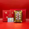 Nuevo Oro Puro 999 Firmado para Atraer Riqueza y Tesoros Adornos para Marco de Fotos Regalos Creativos para Amigos como Recuerdos