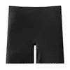Pantalones Cortos de Seguridad de Verano 3/4 para Mujer, Cintura Media sin Costuras para Control de Abdomen, Ropa Interior Femenina Tres en Uno, Algodón Puro, Entrepierna Extendida, Glúteos con Forma de Durazno