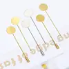 Acessórios para Joias DIY Alfinetes Broches Acessórios Chapa de Aço Conserva-Cor Alfinetes de Pérola Tampas de Silicone para Alfinetes Materiais de Travamento