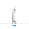 Botella de Vidrio para Esencia de Hombro Plano de 30 ml con Color Degradado y Anillo de Doble Capa, Botella Cosmética, Botella Gotero para Líquido Original, Botella Dispensadora de Aceite Esencial