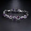 Pulsera de circón AAA para mujer, regalo del Día de San Valentín, pulsera de circón incrustado de piedra preciosa directa de fábrica ST-49 manos