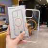 Adecuado para Funda de Teléfono Móvil Apple 17Air, Funda de Teléfono Móvil Magnética Transparente Colorida, de Alta Gama, Estilo Ins Simple y a la Moda para Chicas