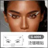 Pegatinas de Tatuaje para Ojos con Foil Dorado Estilo Europeo y Americano Impermeables Resistentes al Sudor de Larga Duración Temporales Maquillaje para Fiestas Pegatinas de Maquillaje Estilo Ins Transfronterizo