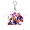 Kpop Onda Coreana Caçadora de Demônios Grupo Feminino Merchandise Chaveiro Lumi Mila Zoi Feito por Fãs Pingente Dupla Face de Acrílico
