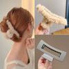 Uma geração de pelúcia postal agarrar hairpin cabelo feminino agarrar temperamento francês grande tubarão clipe sentindo hairpin