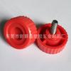 Fabricante de Dongguan 35 # Tornillo de Cabeza de Plástico Roja de 1/4 de Pulgada de Apriete Manual con Mango de Rosca Recta y Perno Moleteado