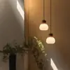 Luminária pendente de cabeceira vintage estilo francês, luminária de teto para quarto, cabeça única, alta qualidade, moderna, ajustável, simples, sala de jantar, pequena, luxo discreto