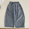Nausicaä do Vale do Vento 2026 Verão Novo Estilo Coreano Leve Infantil Jeans Calça Anti-Mosquito Versátil para Meninos e Meninas Novo Modelo