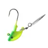 Venta al por mayor Señuelos de Pesca Anzuelo con Cabeza de Plomo en Forma de Cabeza de Pez con Lentejuelas Gusano Blando Anzuelo con Cabeza de Plomo 3.5g 7g 10g Pez Bajo