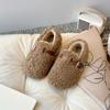 Zapatos Peludos para Niñas 2026 Invierno Nuevos Zapatos Infantiles Zapatos de Algodón de Princesa para Niñas Mocasines para Bebé con Doble Forro de Felpa de Algodón