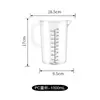 Copo medidor de plástico PC espessado escala dupla grande capacidade chaleira utensílios para loja de milk tea alta temperatura transparente acrílico copo medidor