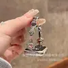 Pulseira de Gato Kt com Diamante de Flor Pulseira de Relógio de Metal Adequada para Apple 10 S11 Huawei 11 Fit5 Gt6 Xiaomi 10 Pulseira