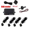 Kit de Sensor de Aparcamiento para Coche de 4 Piezas Zumbador 22 mm Radar de Reversa Indicador de Alarma Sonora Sonda 12V