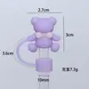 Tapa para Popote Stanley 10mm Diámetro Grande PVC Popote Suave Tapa Muñeco de Dibujos Animados Tapa Antipolvo Mayoreo