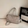 Nova Bolsa Almofada Simples Outono e Inverno, Bolsa de Ombro Versátil Cor Sólida, High-End, Leve, Casual, Bolsa Transversal Fashion