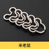 Acessórios Chaveiro de Metal Especial de 25mm 30 Chaveiros Aço Inoxidável Ouro Rosa DIY Joias Atacado