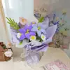 Ramo con Palo Retorcido Terminado, Ramo de Tulipanes, Ramo Hecho a Mano para el Día de San Valentín Chino, Regalo para Novia, Día del Maestro