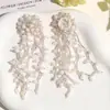 Estilo Férias de Verão na Beira-Mar Borla Gradiente Flor de Miçangas Brincos DIY Acessórios de Cabelo Femininos Broche Patch de Tecido para Roupa