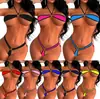 Ventas Directas de Fábrica Sexy Bikini de Tres Puntos Traje de Baño Cama Pareja Sexy Pierna Alta Ropa Interior Sexy Exportación de Comercio Exterior