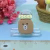 Color té con leche juego de comida accesorios DIY resina al por mayor galleta caramelo pegamento de crema clip accesorios parche para funda de teléfono móvil