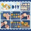 Kit de artesanato infantil 3D com tema de planeta de madeira transfronteiriço, decoração criativa do espaço sideral, ornamentos de sol, presente