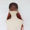Peluca para mujer con flequillo, cabello largo y rizado de color marrón anaranjado, cabello sintético de 24 pulgadas, postizo de fibra sintética para un look elegante