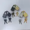 Suministros del Fabricante Aleación de Zinc Candado Cuadrado Pequeño Creativo Candado para Papelería Candado para Diario Desbloqueo Fabricación de Candados Pequeños