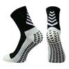 Meias de futebol transfronteiriças, meias esportivas de cano médio masculinas, meias de corrida, antiderrapantes, fundo de toalha espessado de silicone, resistente ao desgaste e absorvente de suor