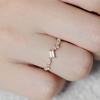 Anillo de Lujo Ligero Irregular Estilo Francés para Preparatoria para Mujer Vintage Ins Distintivo para Viajar Apertura Anillo Ajustable para Cabello