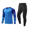 Traje de Uniforme de Portero de Fútbol para Hombres y Mujeres Camiseta Protectora de Manga Larga Traje de Competición y Entrenamiento Camisa de Portería Suministro Exclusivo Transfronterizo