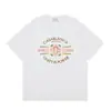Casa Casablanca Camiseta Casual de Manga Corta Versión Correcta ins Marca de Nicho Trendy Europea y Americana High Street Algodón Puro
