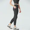 Fábrica de Ropa Dongguan OEM Hechos a Medida Pantalones de Yoga con Sensación de Segunda Piel para Mujer, Pantalones Deportivos para Correr, Pantalones de Fitness de Secado Rápido de Nueve Puntos
