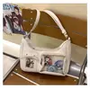 Diseño Único Versión Tarjeta Pequeña Bidimensional Bolso de Hombro Cruzado, Bolso Básico de Grano Pequeña Capacidad, Bolso para Dolor, Bolso para Bebé para Mujeres