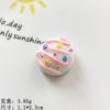 Divertida simulación multicolor bola de helado resina accesorios diy crema pegamento carcasa de teléfono móvil joyería parche decorativo al por mayor