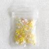 Novo Pacote de Materiais para Nail Art de Flor de Cinco Pétalas Amarela Vibrante, Lua Saia, Joias para Unhas