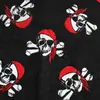 Bufanda cuadrada de algodón puro con diseño de calavera de hip hop transfronterizo para hombres y mujeres, pañuelo para la cabeza con estampado de cabeza de fantasma de Halloween al por mayor
