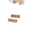 Nuevo Estilo Retro Borde Ondulado Corazón Flor Bordado 3.5--6cm Tela Semi-Cubierta Pinza de Doble Punta Accesorios Semi-Terminados y Accesorios