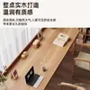 Mesa longa de madeira maciça de camada dupla para estudante quarto de estudo para duas pessoas montada na parede simples de madeira de pinho mesa de computador mesa de estudo
