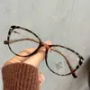 Gafas Nuevas Retro Ojo de Gato Qianai para Mujer, Montura Negra de Alta Gama en TR90, Gafas Lisas Estilo Coreano