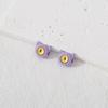 Monstruo Oreja de Gato Ojo de Gato Perforado Cuentas Aleación DIY Cadena para Teléfono Collar Color Dopamina Accesorio