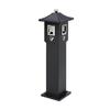 Coluna vertical de pontas de cigarro para exterior em aço inoxidável coluna de fumo fixa para rua municipal coluna de cinzas pública cinzeiro chaminé