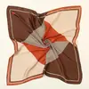 70 Bufandas de Seda con un Toque de Lujo, Moda Coreana Versátil Profesional Bufandas Pequeñas de Seda Imitación, Bufandas de Seda Estampadas Retro para Mujeres