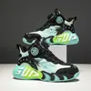 Zapatos Deportivos Ligeros con Absorción de Impactos para Niños 2026 Superficie de Cuero Antideslizante Zapatos de Baloncesto para Estudiantes Mayores Superficie de Malla Transpirable