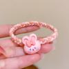 Babero colorido anillo para el cabello de animal pequeño lindo corazón de niña dulce estudiante banda de goma cuerda para el cabello accesorios para el cabello chaqueta de cuero pequeña para novio